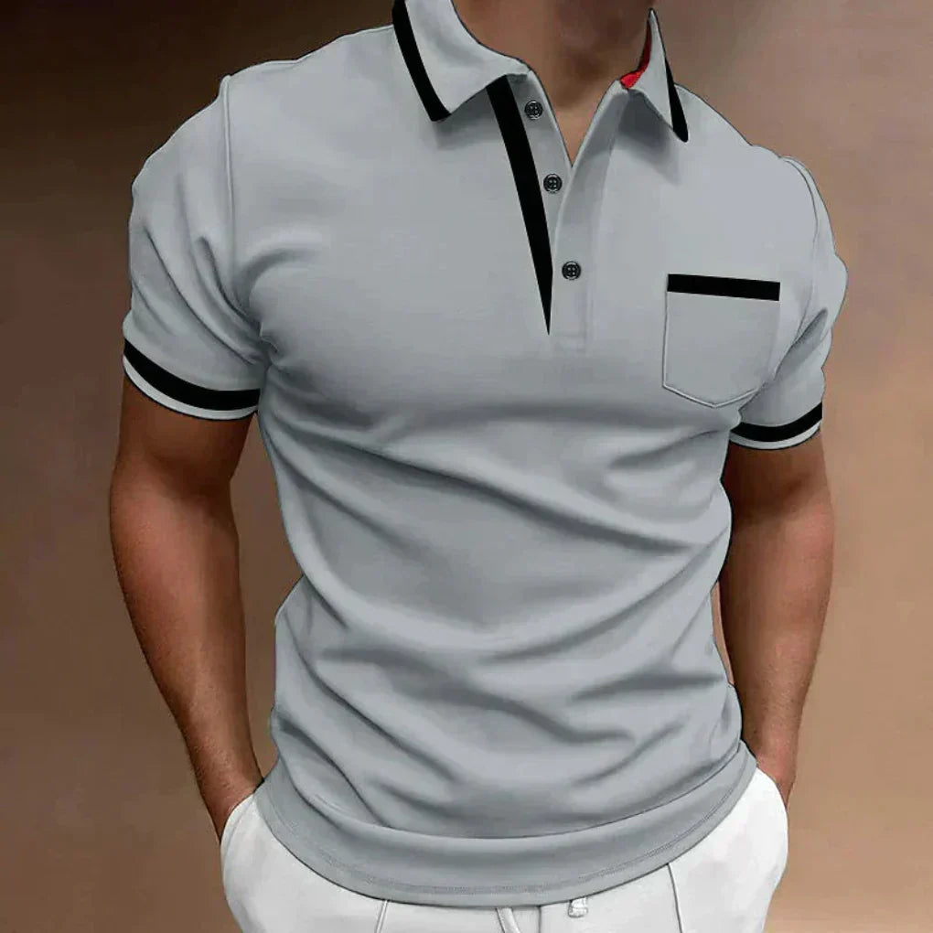 Comfortabel klassiek poloshirt met borstzak