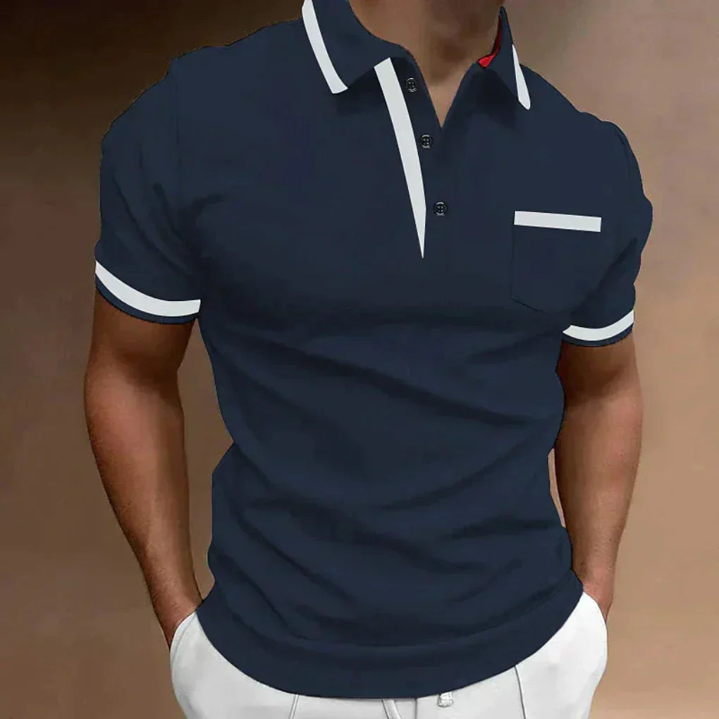 Comfortabel klassiek poloshirt met borstzak