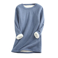 Comfortabele dames sweater met fleece voering