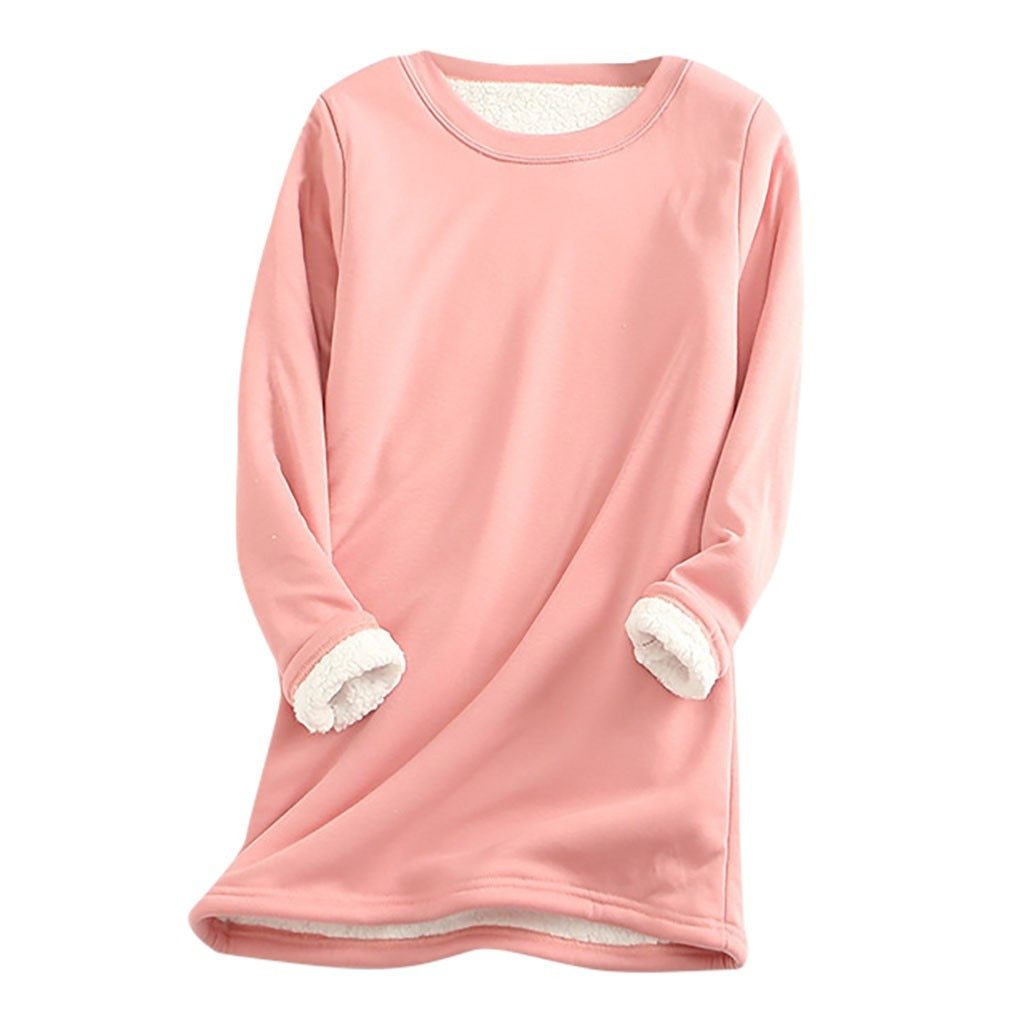 Comfortabele dames sweater met fleece voering