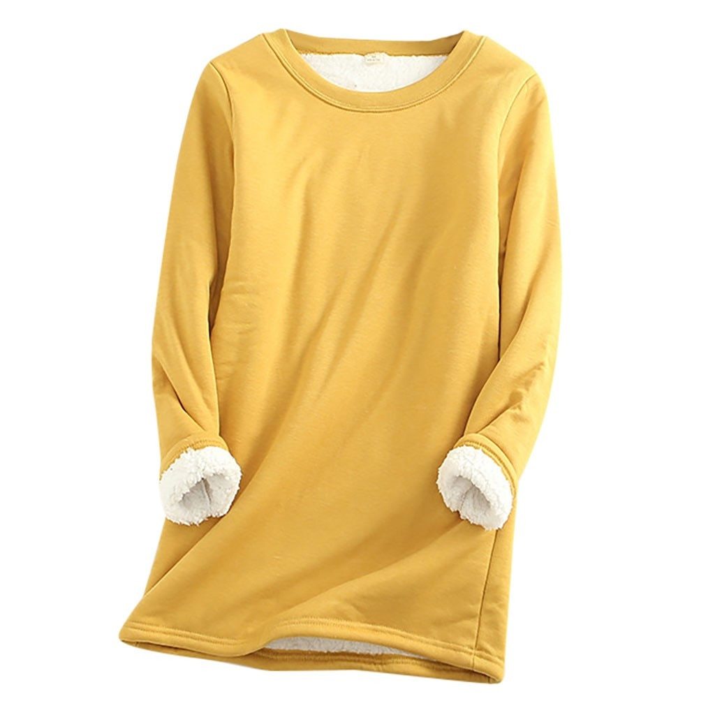 Comfortabele dames sweater met fleece voering