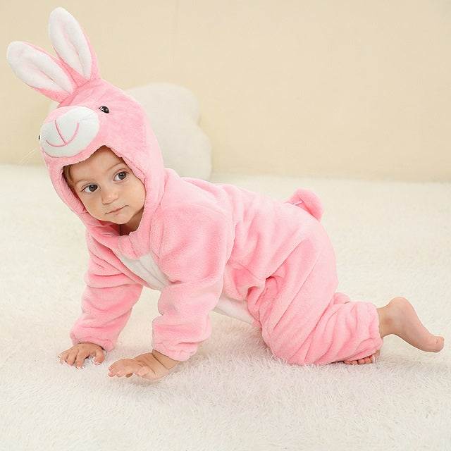 Comfortabele kinderjumpsuit met capuchon - zachte winterwarmte