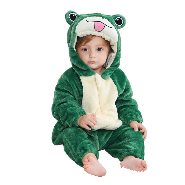 Comfortabele kinderjumpsuit met capuchon - zachte winterwarmte