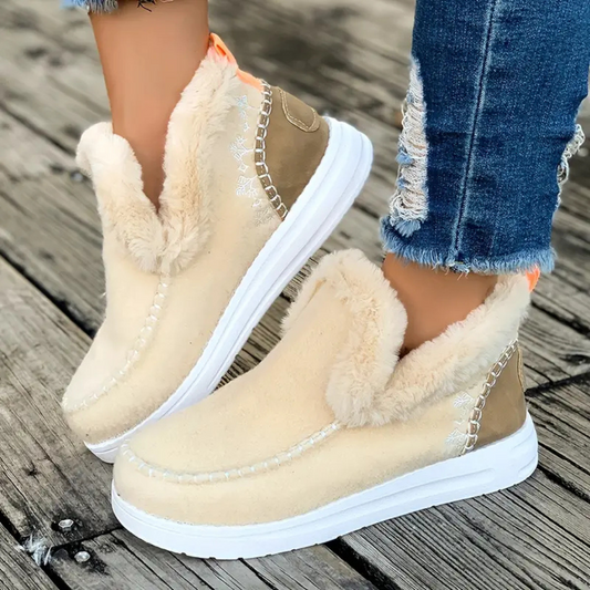Comfortabele winterpantoffels met fleecevoering voor dames