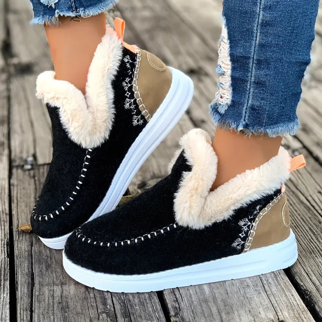 Comfortabele winterpantoffels met fleecevoering voor dames