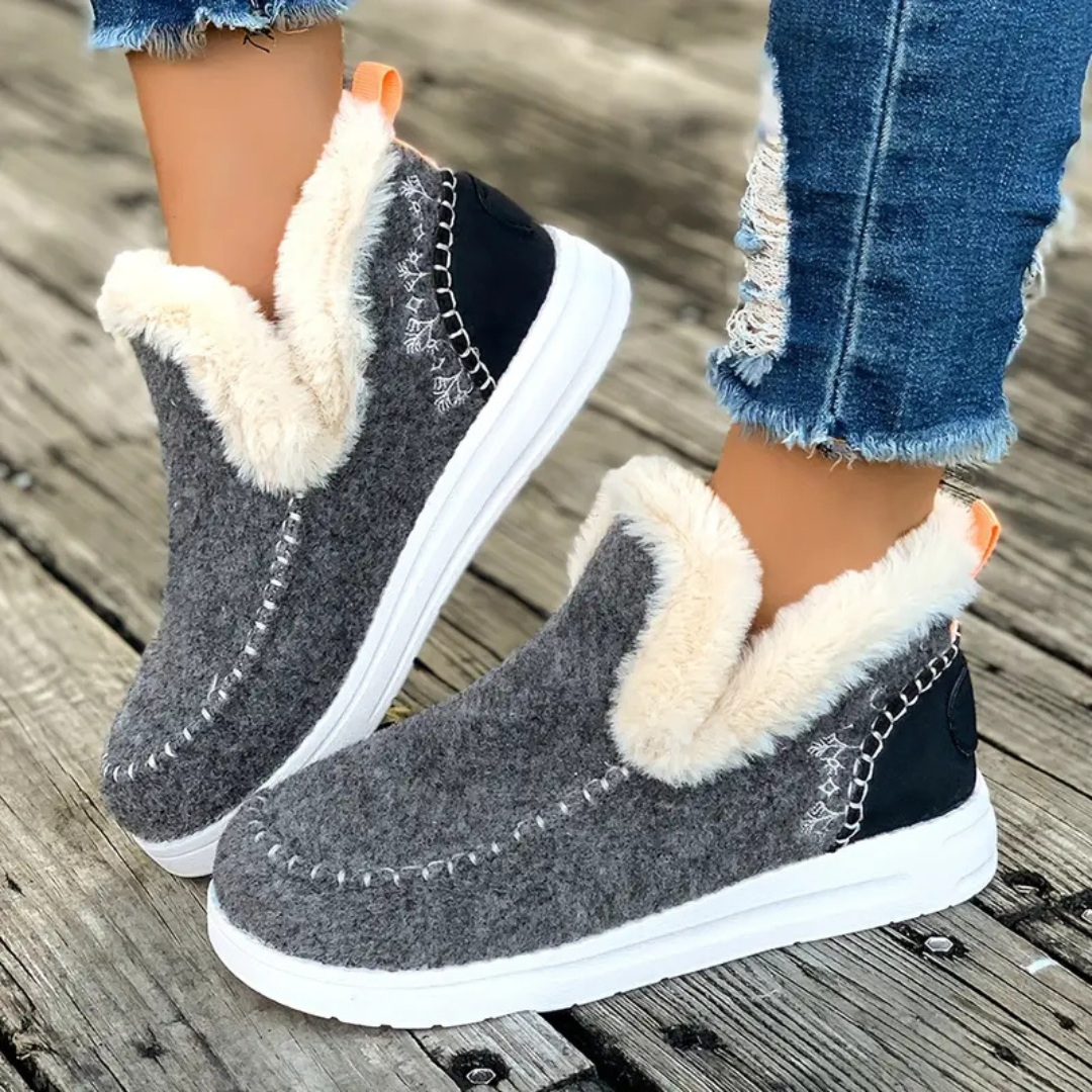 Comfortabele winterpantoffels met fleecevoering voor dames