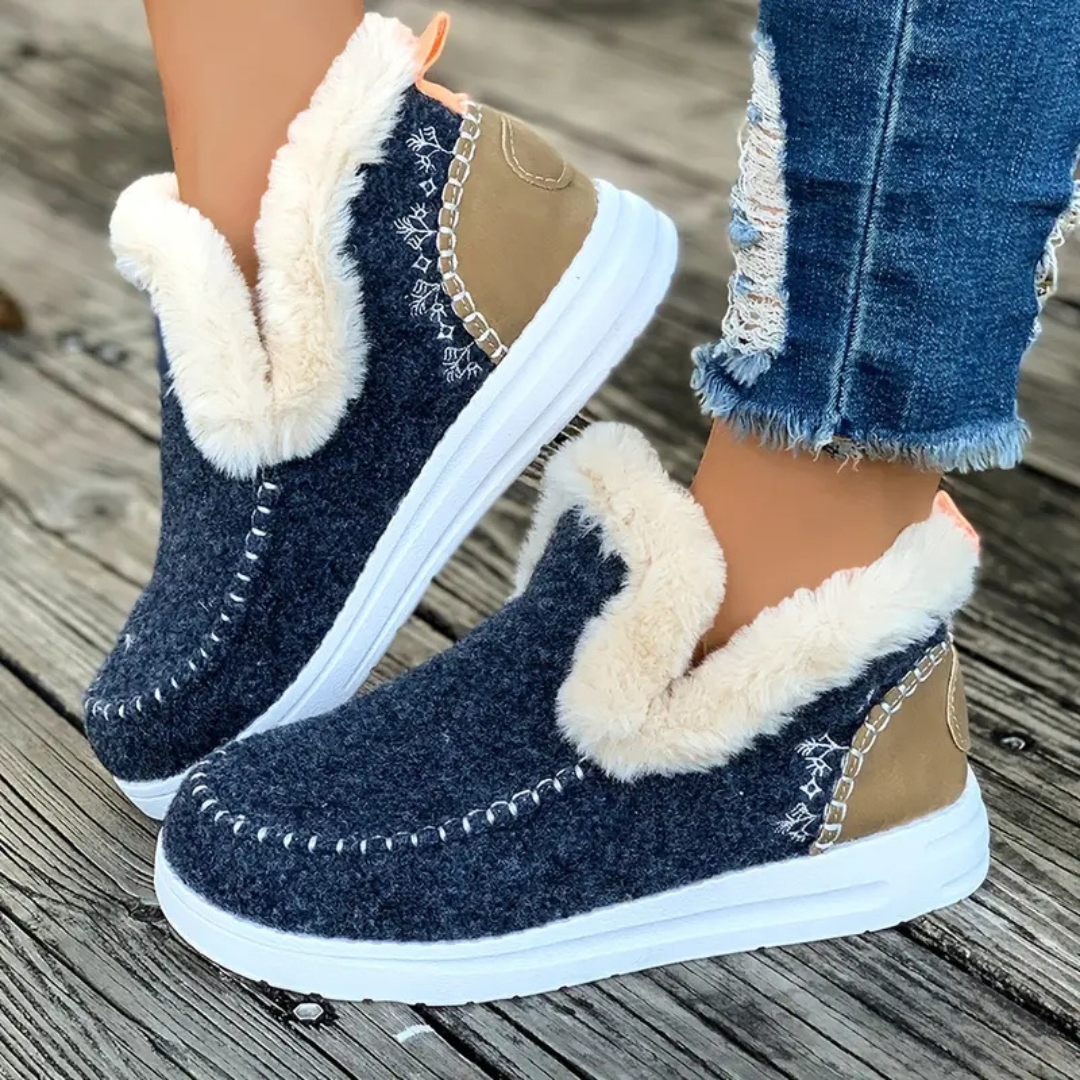 Comfortabele winterpantoffels met fleecevoering voor dames