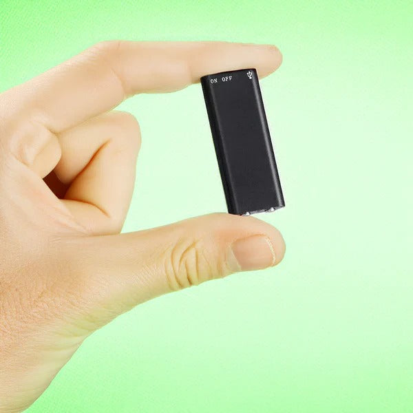 Compacte spraakgestuurde dictafoon met geïntegreerd geheugen