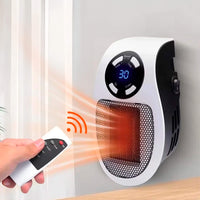 Compacte USB-stopcontactventilatorkachel met energiezuinig ontwerp