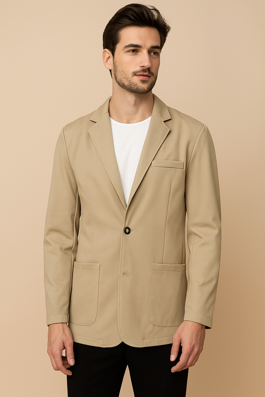 Corduroy blazer voor heren met reverskraag
