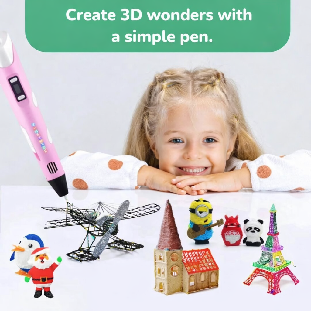 Creatieve 3D-pen voor kinderen om te tekenen en printen – educatief speelgoed
