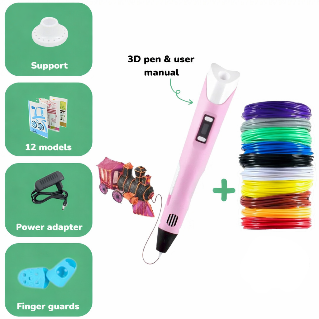 Creatieve 3D-pen voor kinderen om te tekenen en printen – educatief speelgoed