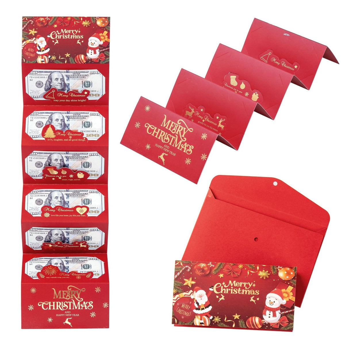 Creatieve geldcadeau-envelop voor kerst