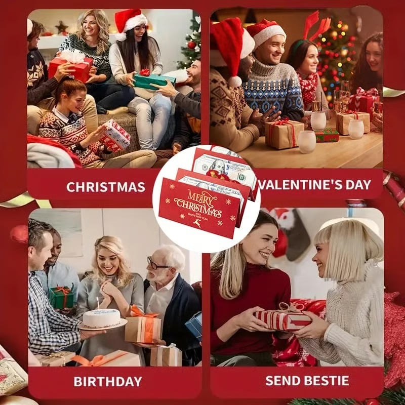 Creatieve geldcadeau-envelop voor kerst