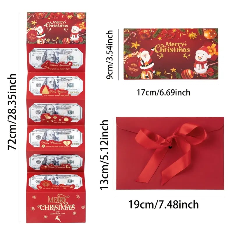 Creatieve geldcadeau-envelop voor kerst