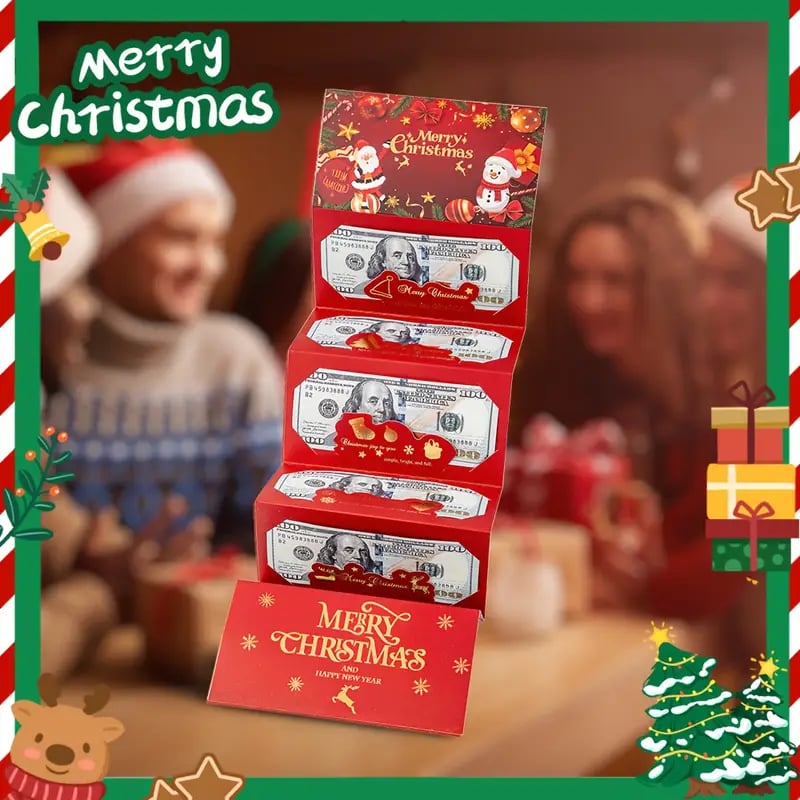 Creatieve geldcadeau-envelop voor kerst