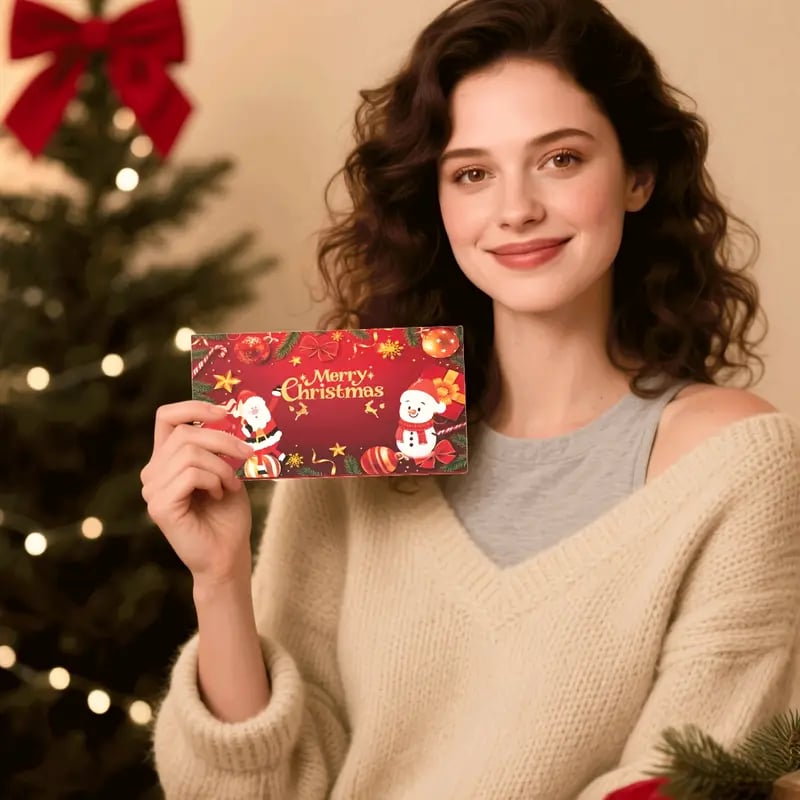 Creatieve geldcadeau-envelop voor kerst