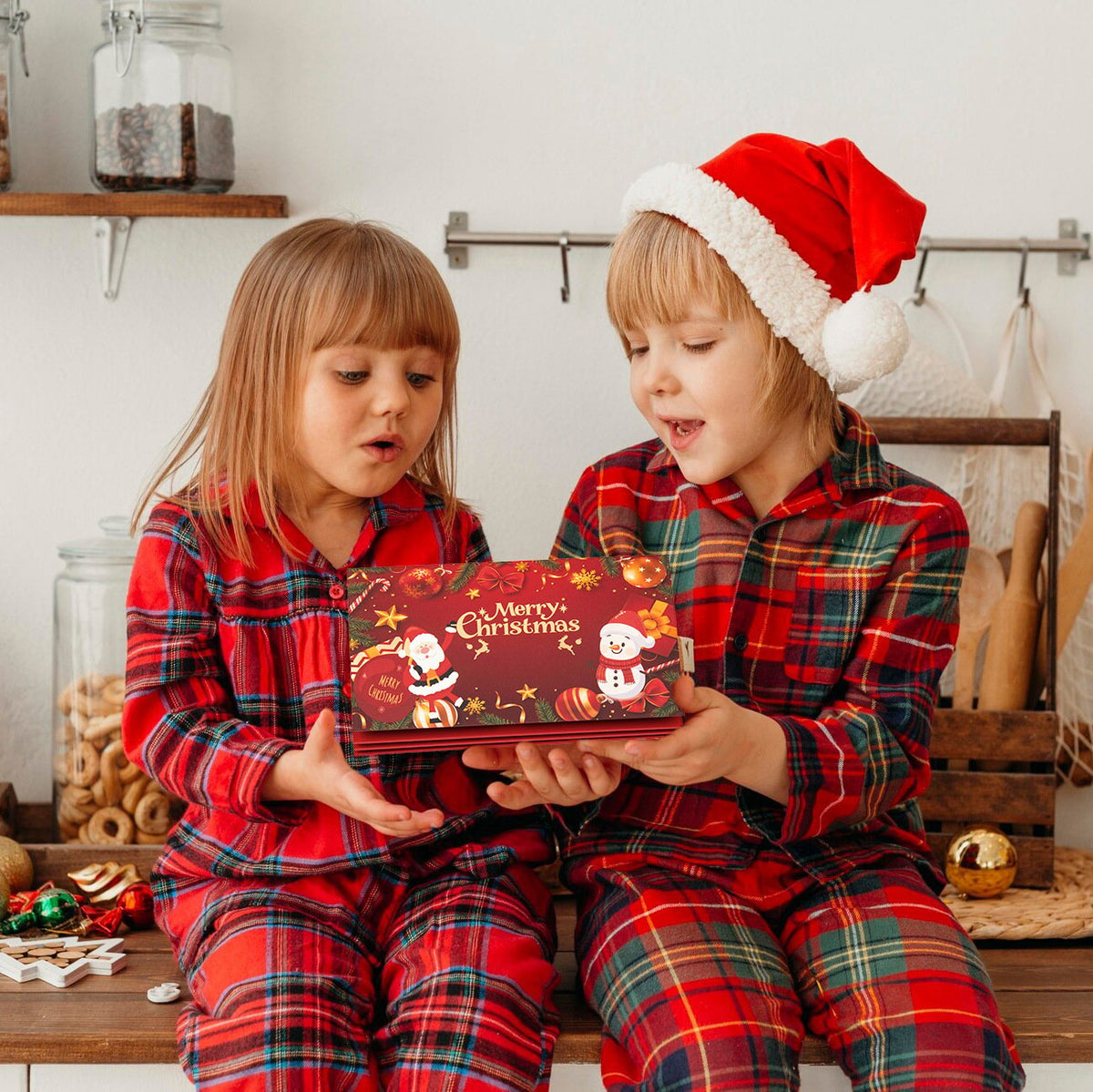 Creatieve geldcadeau-envelop voor kerst