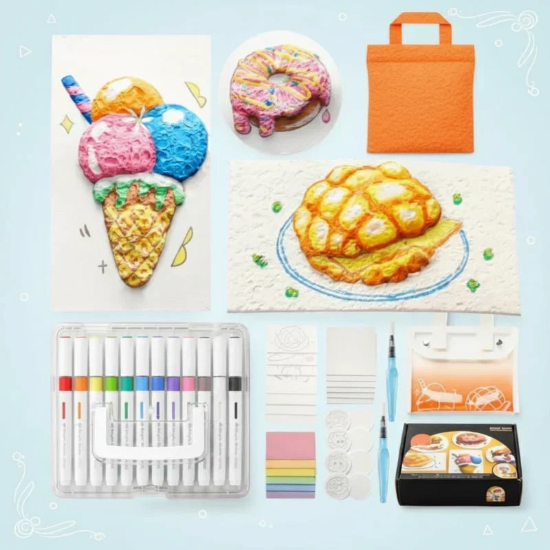 Creatieve textuur kunstpennenset voor realistische modellen