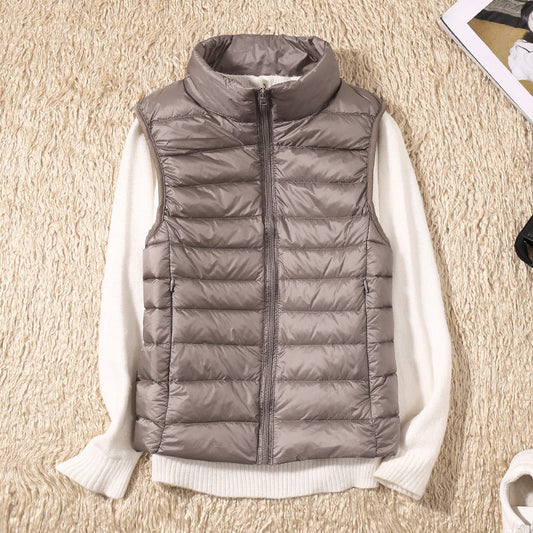 Dames Donsbodywarmer – Ultralichte Winddichte Bodywarmer met Katoenen Voering