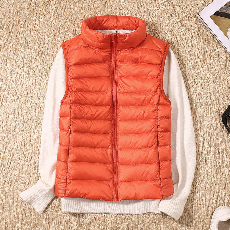 Dames Donsbodywarmer – Ultralichte Winddichte Bodywarmer met Katoenen Voering