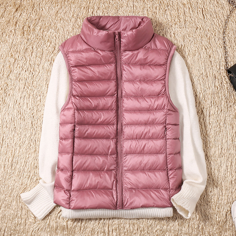 Dames Donsbodywarmer – Ultralichte Winddichte Bodywarmer met Katoenen Voering