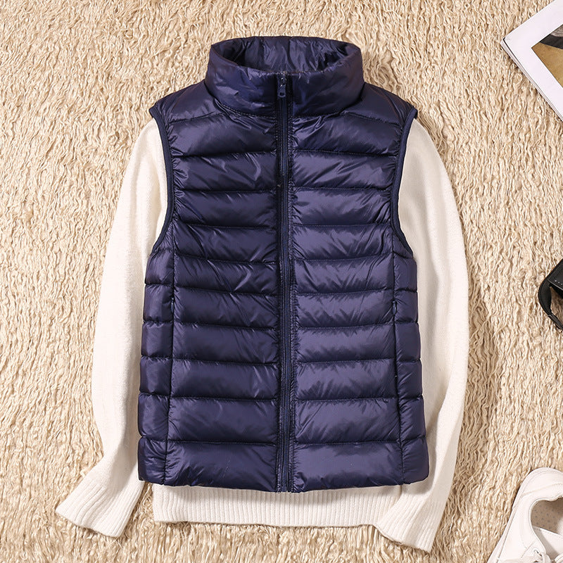 Dames Donsbodywarmer – Ultralichte Winddichte Bodywarmer met Katoenen Voering