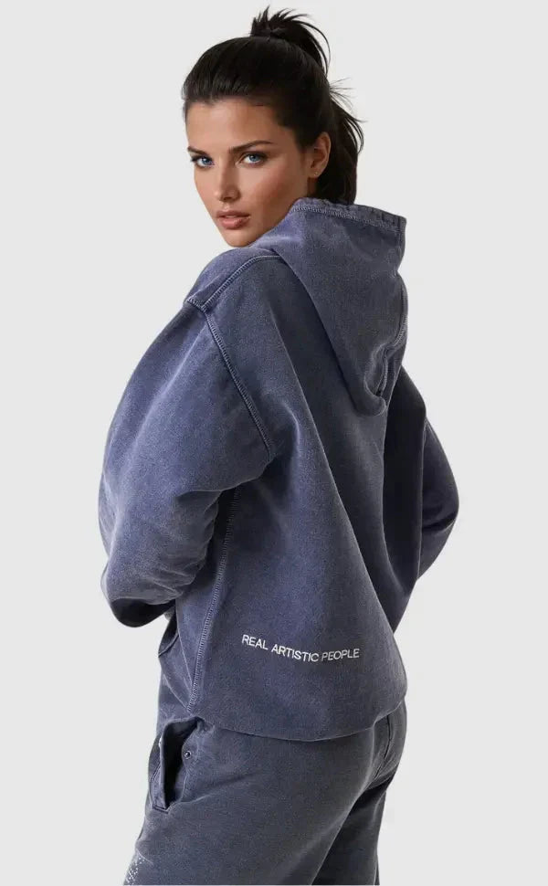 Dames hoodie met moderne Culture-opdruk