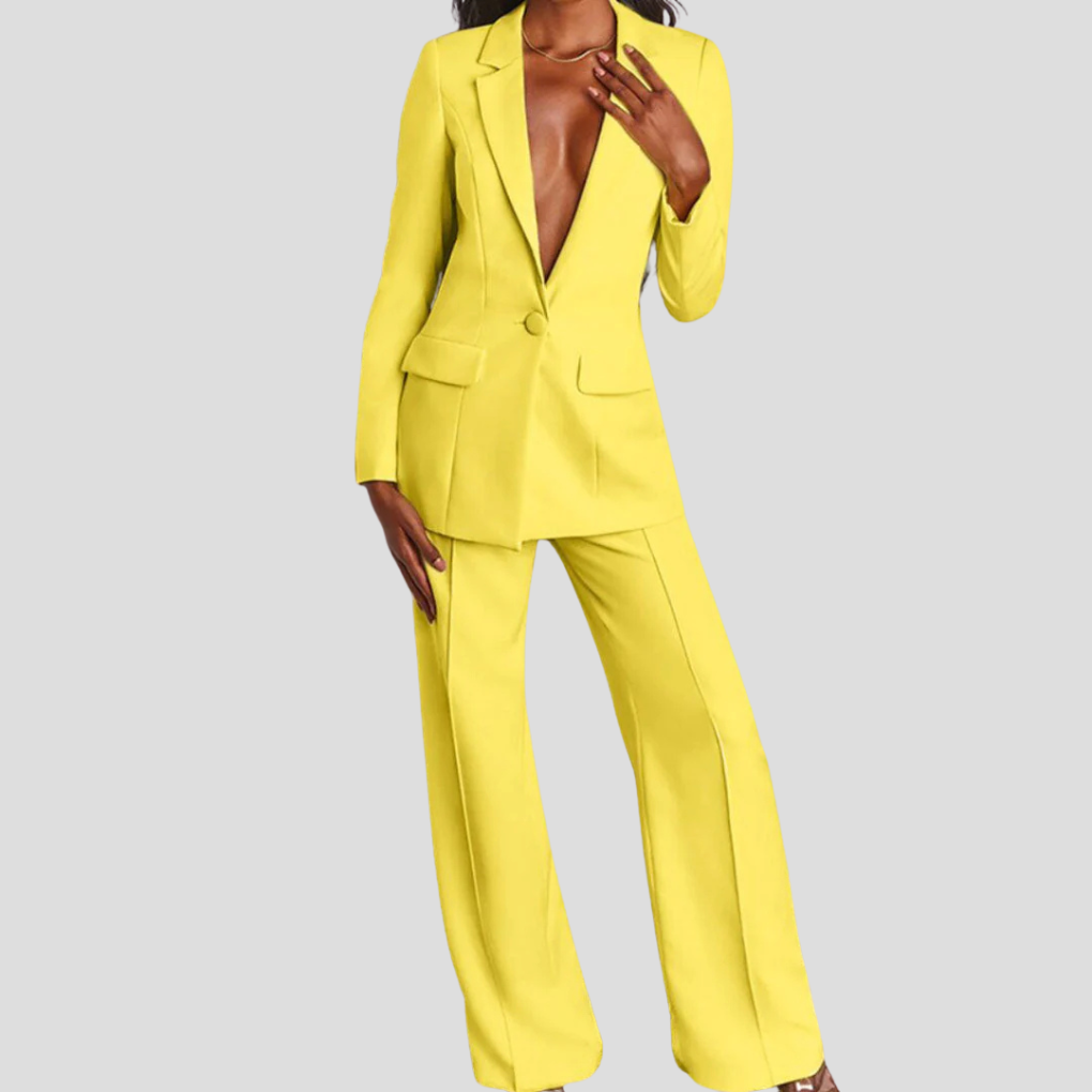 Dames set van blazer en broek