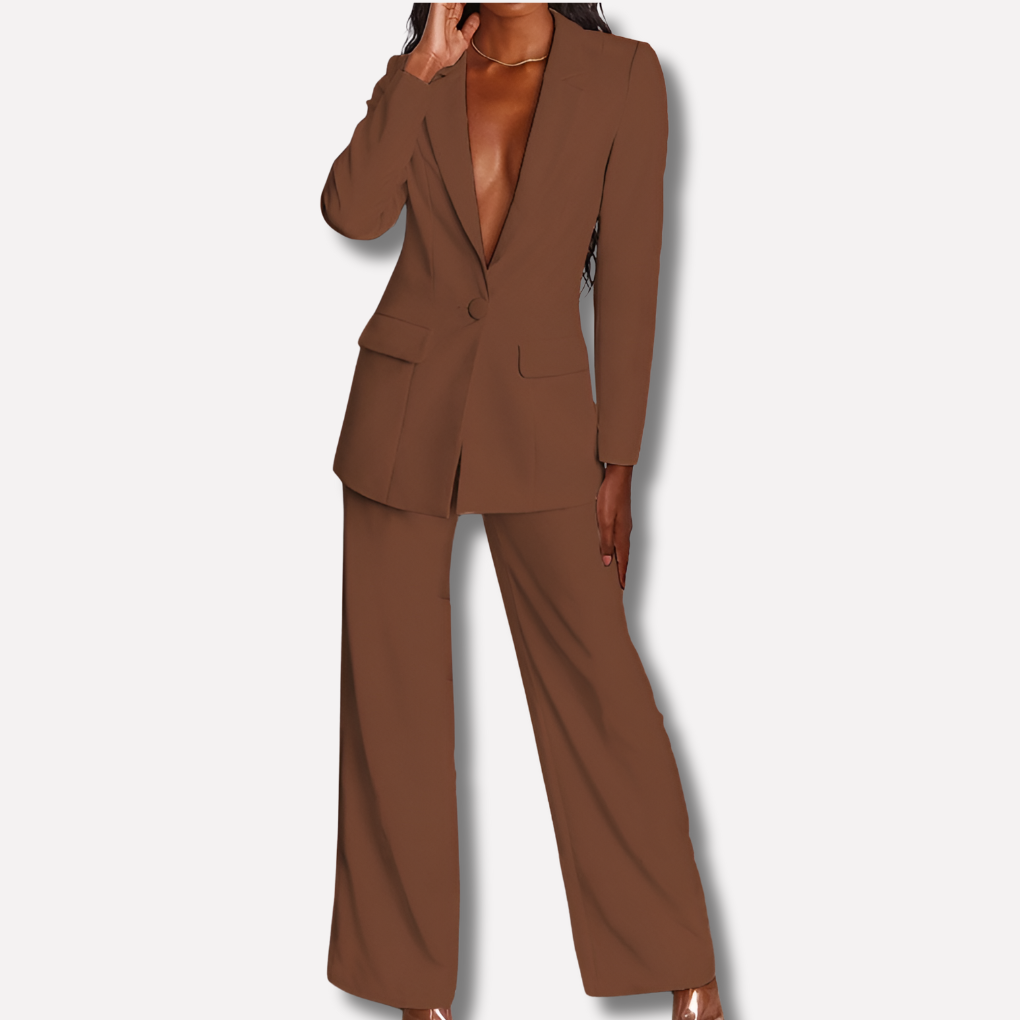 Dames set van blazer en broek