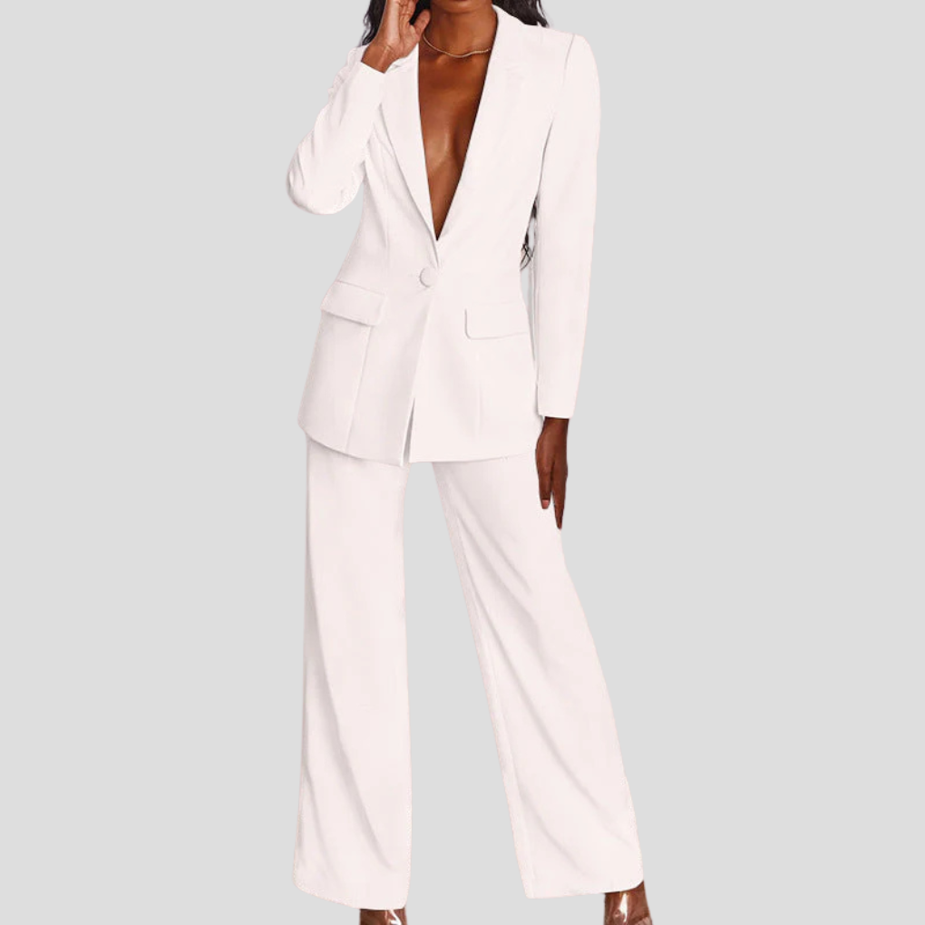 Dames set van blazer en broek