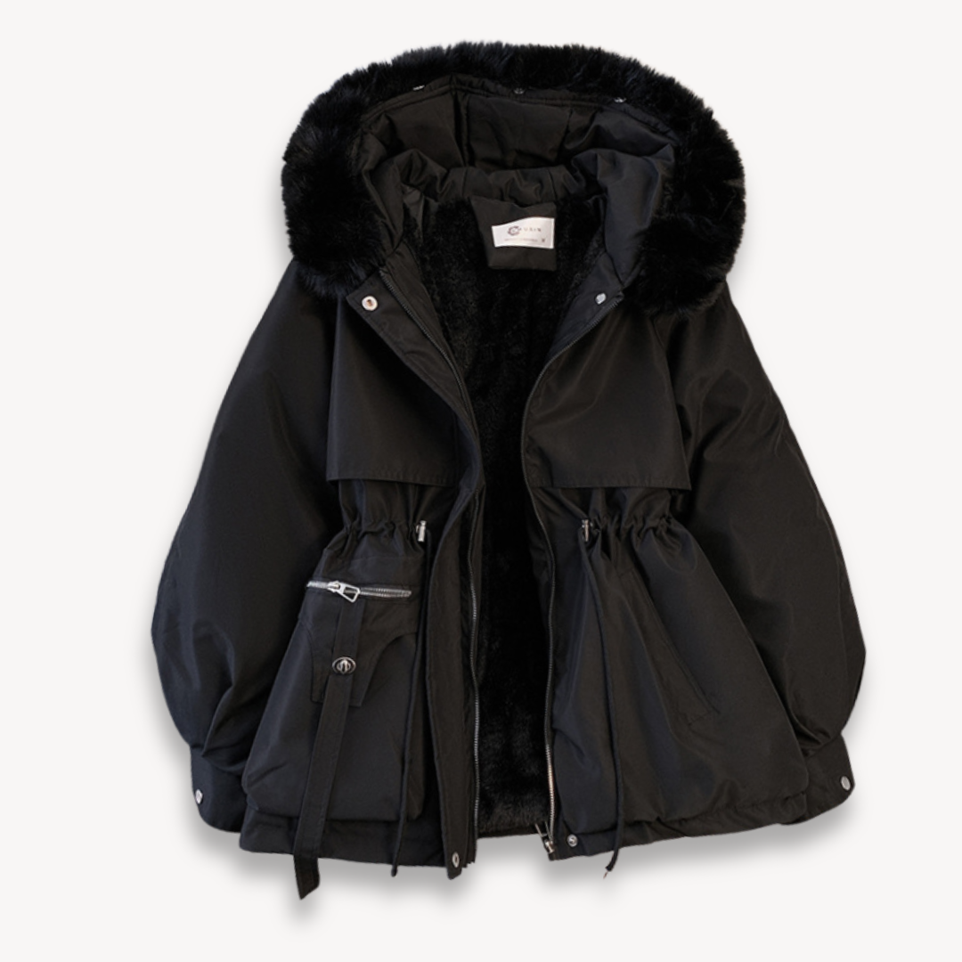 Dames winterparka met afneembare capuchon