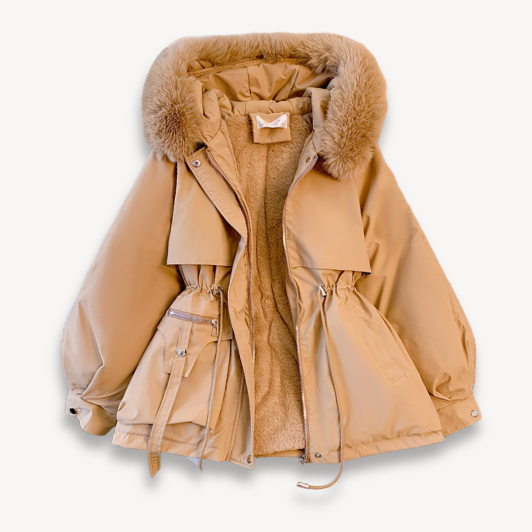 Dames winterparka met afneembare capuchon