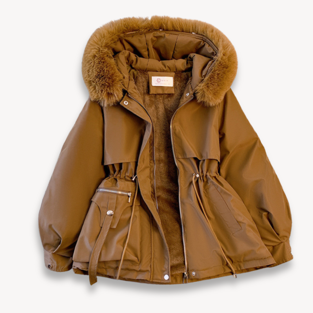 Dames winterparka met afneembare capuchon
