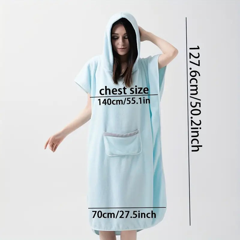 Damesbadjas met capuchon – zacht en sneldrogend