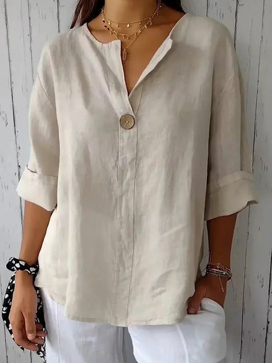 Damesblouse met knoopsluiting