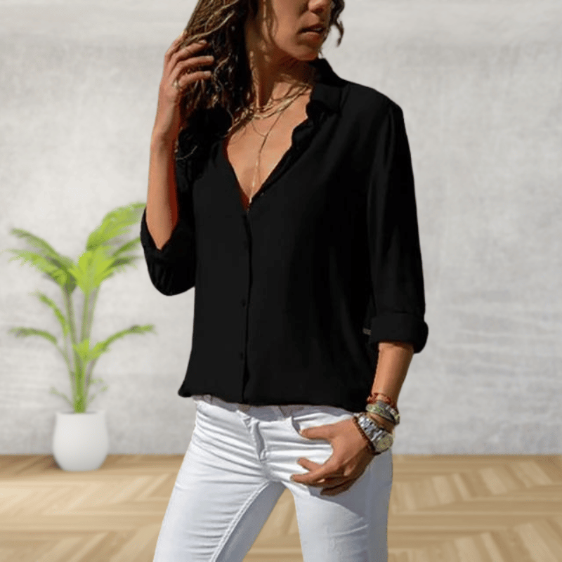 Damesblouse met knopen
