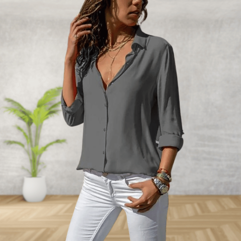 Damesblouse met knopen