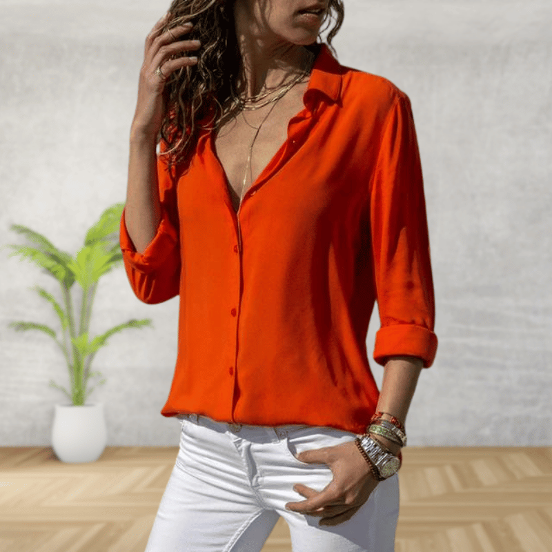 Damesblouse met knopen