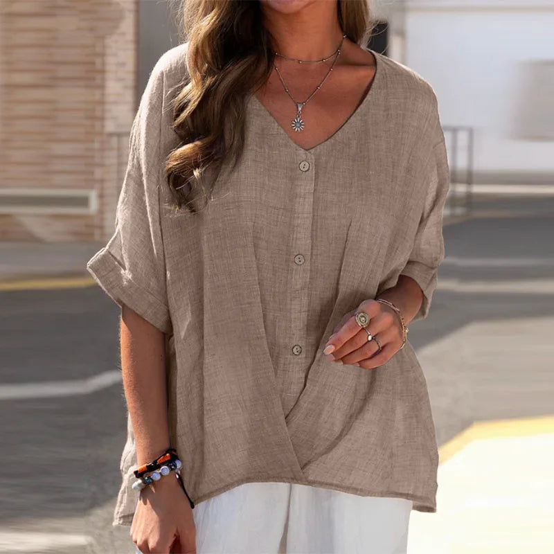 Damesblouse met knopen