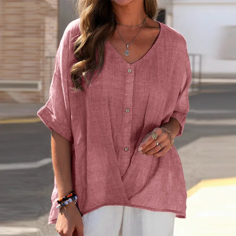 Damesblouse met knopen