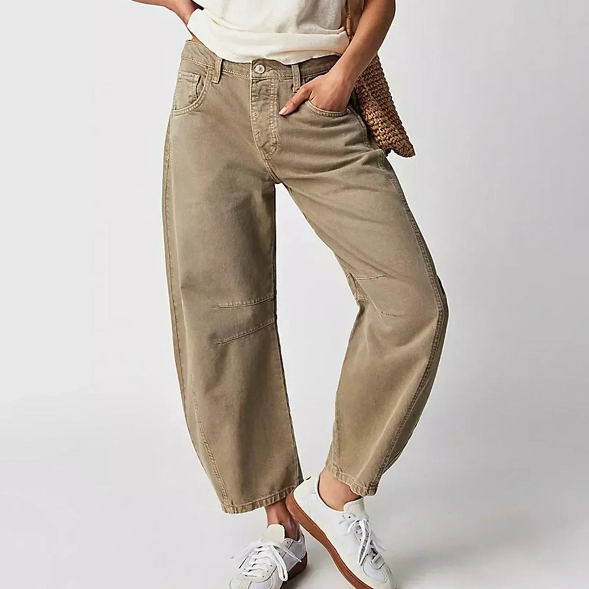 Damesjeans met wijde pijpen