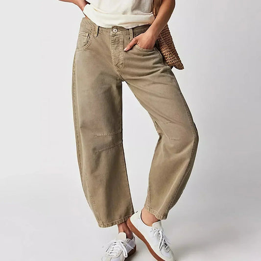 Damesjeans met wijde pijpen