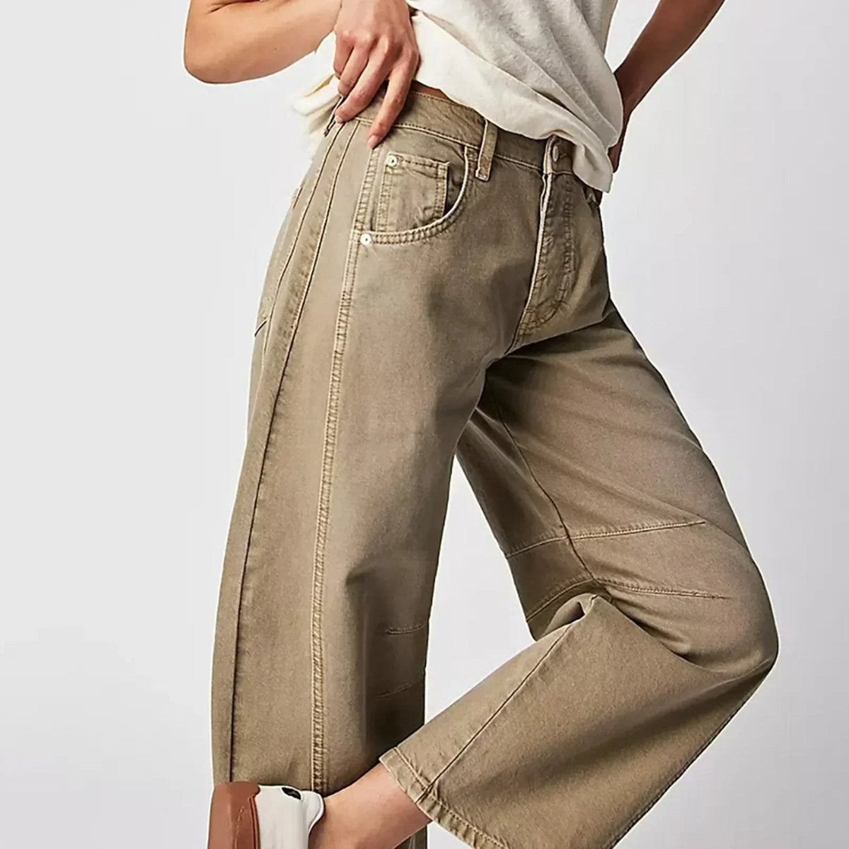 Damesjeans met wijde pijpen