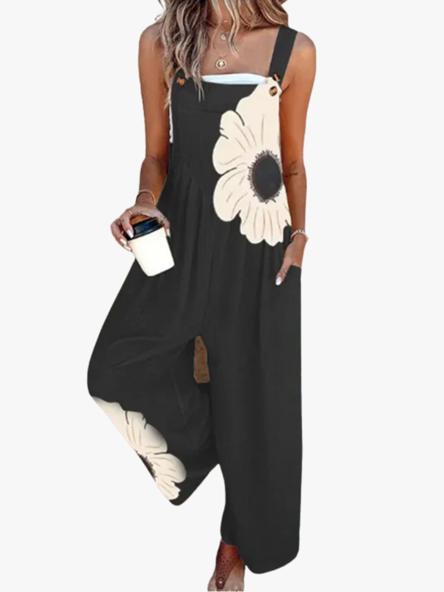 Damesjumpsuit met vierkante hals