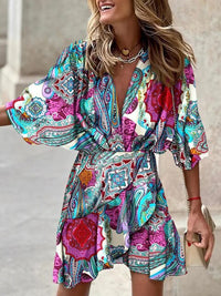 Damesjurk in boho-stijl, herfsteditie