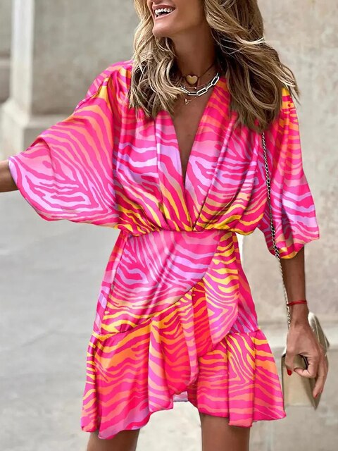 Damesjurk in boho-stijl, herfsteditie