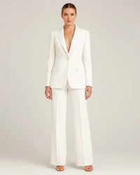 Dameskostuumset met chique lange blazer