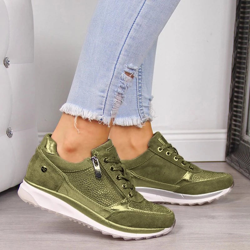 Damesneakers met gedempte zool