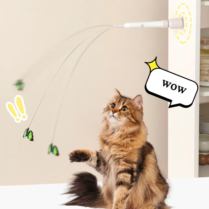 Dancing Butterfly: Interactieve speelse dansende vlinder voor katten